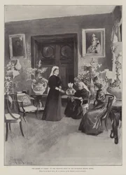 The Queen at Cimiez, in the Drawing-Room of the Excelsior Regina Hotel